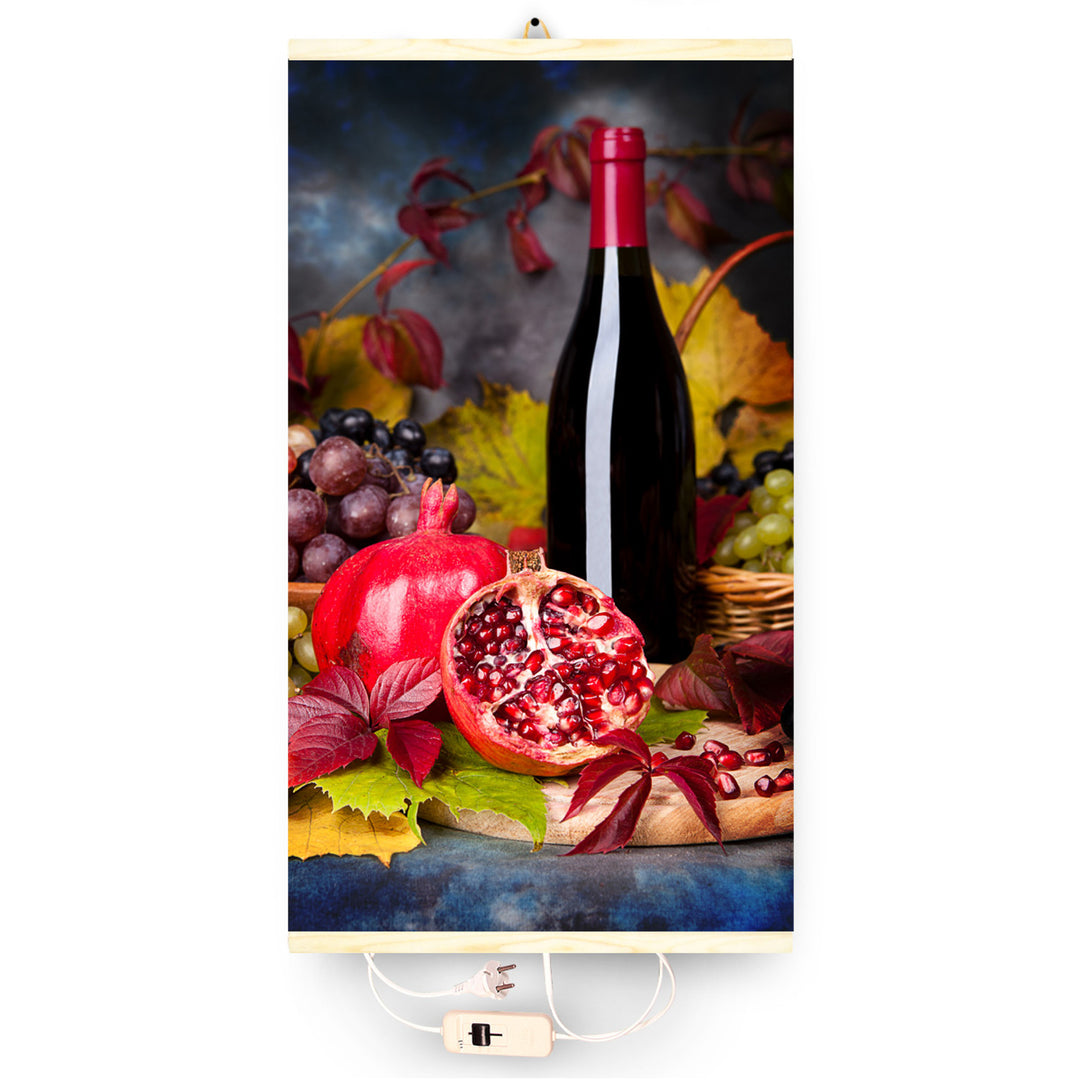 Infravörös fűtőtest - rugalmas fűtőpanel 430W TRIO minta 8 bor, méretek 100x57cm szabályozóval