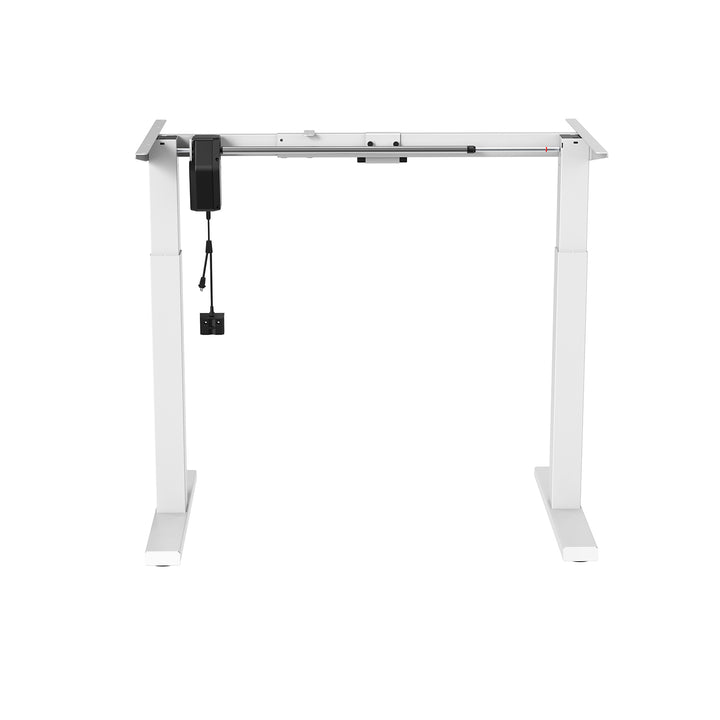 Ergo Office elektromos állítható magasságú íróasztal, max. magasság 123cm, max - 70 kg, asztallap nélkül, fehér, ER-403W