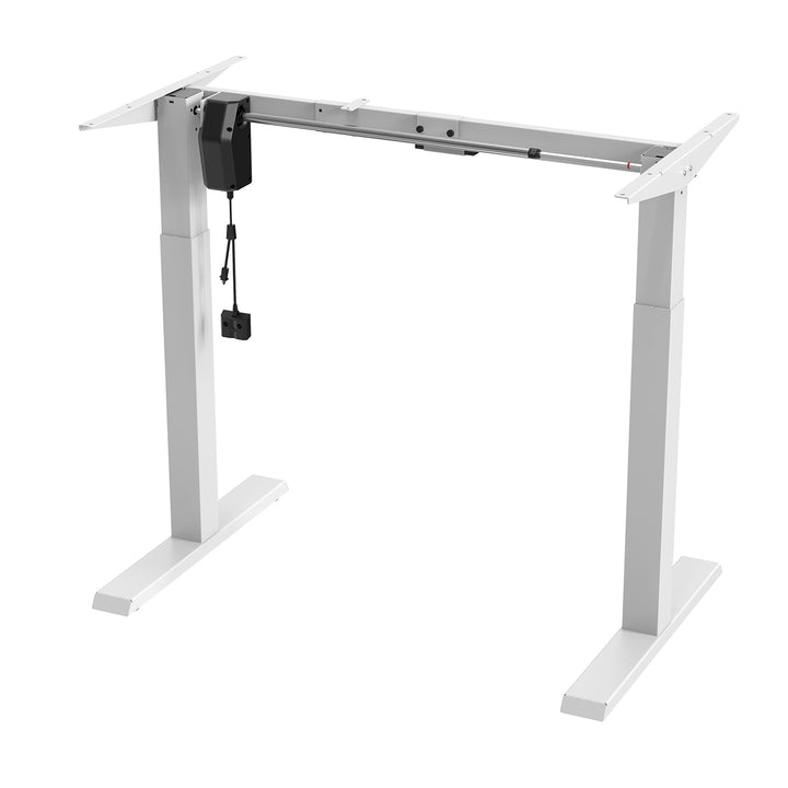 Ergo Office elektromos állítható magasságú íróasztal, max. magasság 123cm, max - 70 kg, asztallap nélkül, fehér, ER-403W