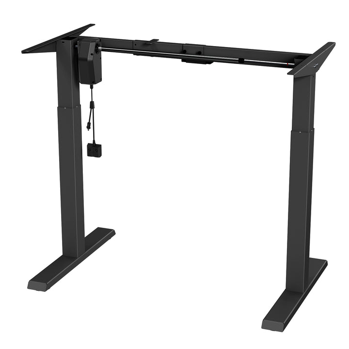 Ergo Office elektromos állítható magasságú íróasztal, max. magasság 123cm, max - 70 kg, asztallap nélkül, fekete, ER-403B