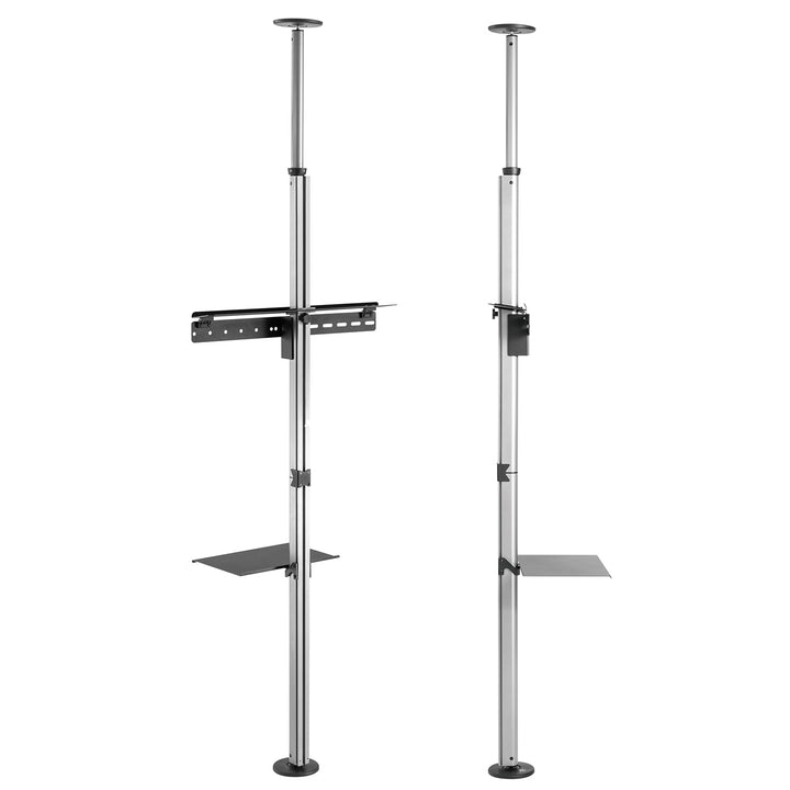 Teleszkópos TV tartó, mennyezetre/padlóra, polccal Maclean MC-791N 37"-70" max 30kg
