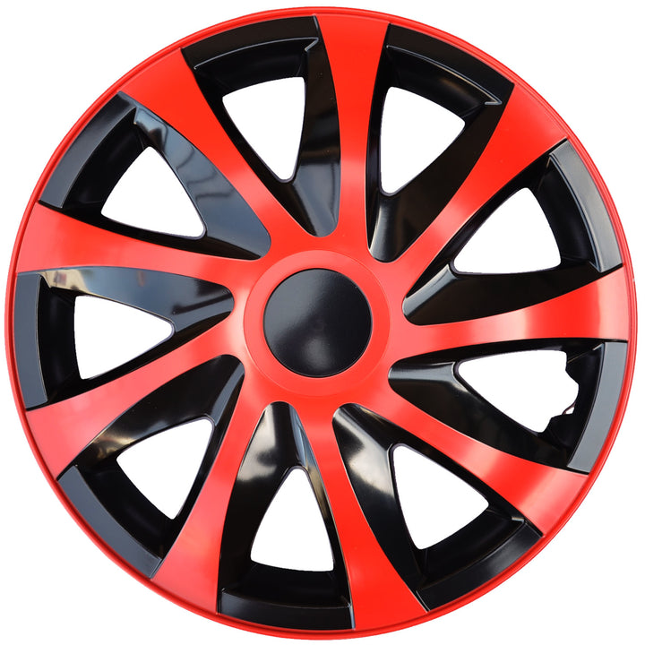16" DRACO keréktárcsák készlete piros/fekete 4 db
