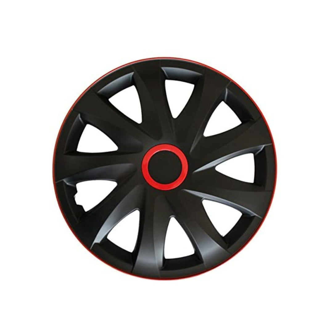 14" Kando RACE keréktárcsák fekete és piros 4 darabos készlete