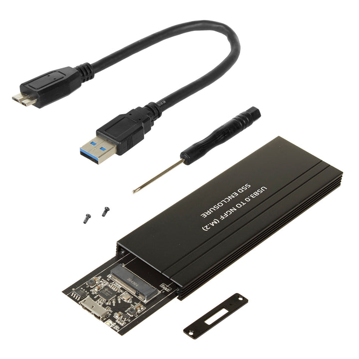 Maclean meghajtóház, SSD M.2, NGFF, USB 3.0, 2230/2240/2260/2280 méret, alumínium ház, MCE582