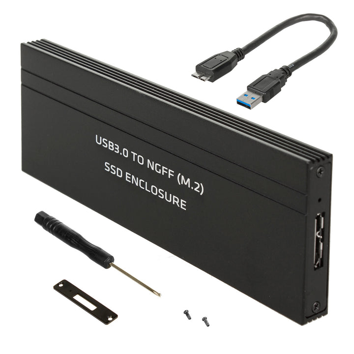 Maclean meghajtóház, SSD M.2, NGFF, USB 3.0, 2230/2240/2260/2280 méret, alumínium ház, MCE582