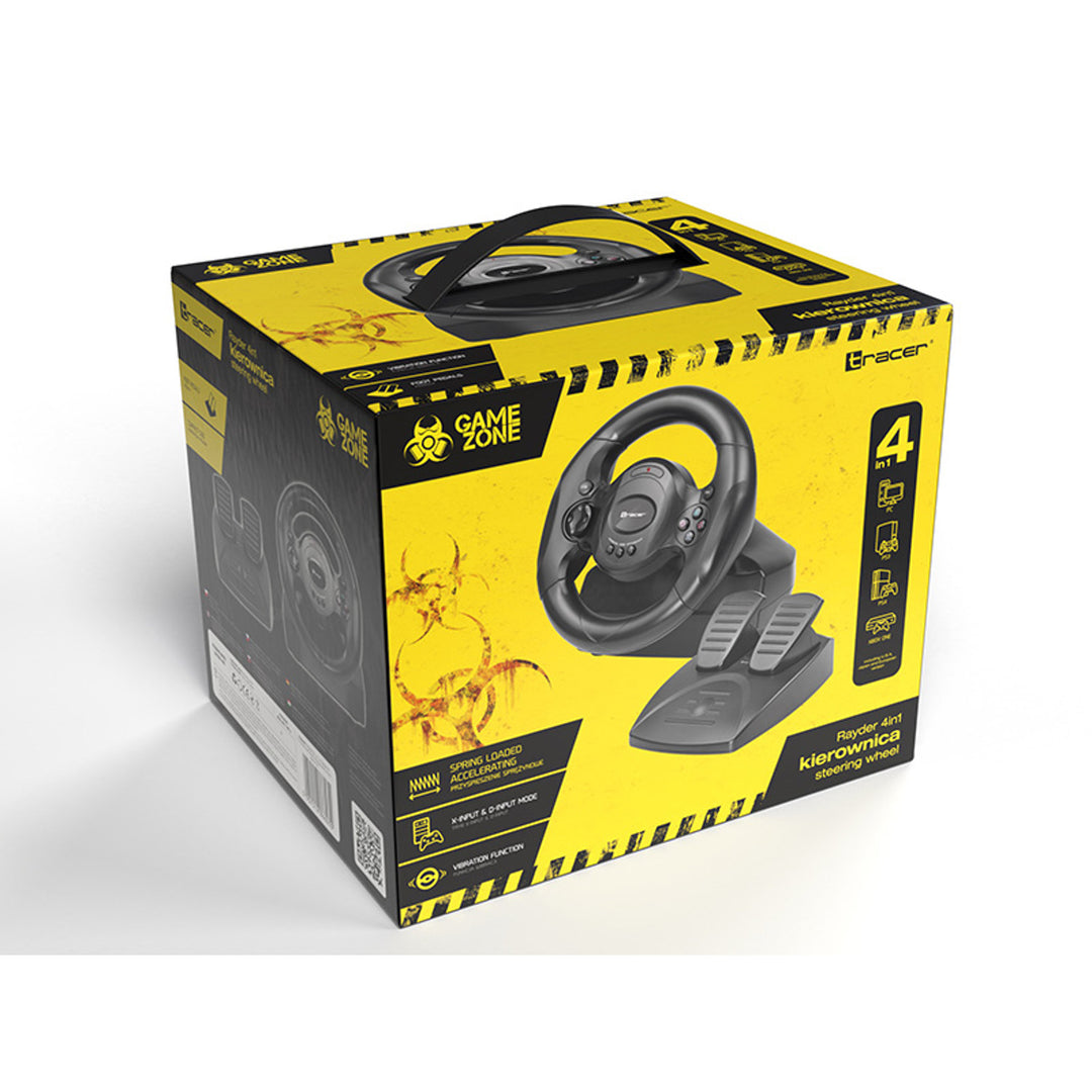 Kierownica 4 az 1-ben PC/PS3/PS4/Xone Tracer Rayder TRAJOY46765