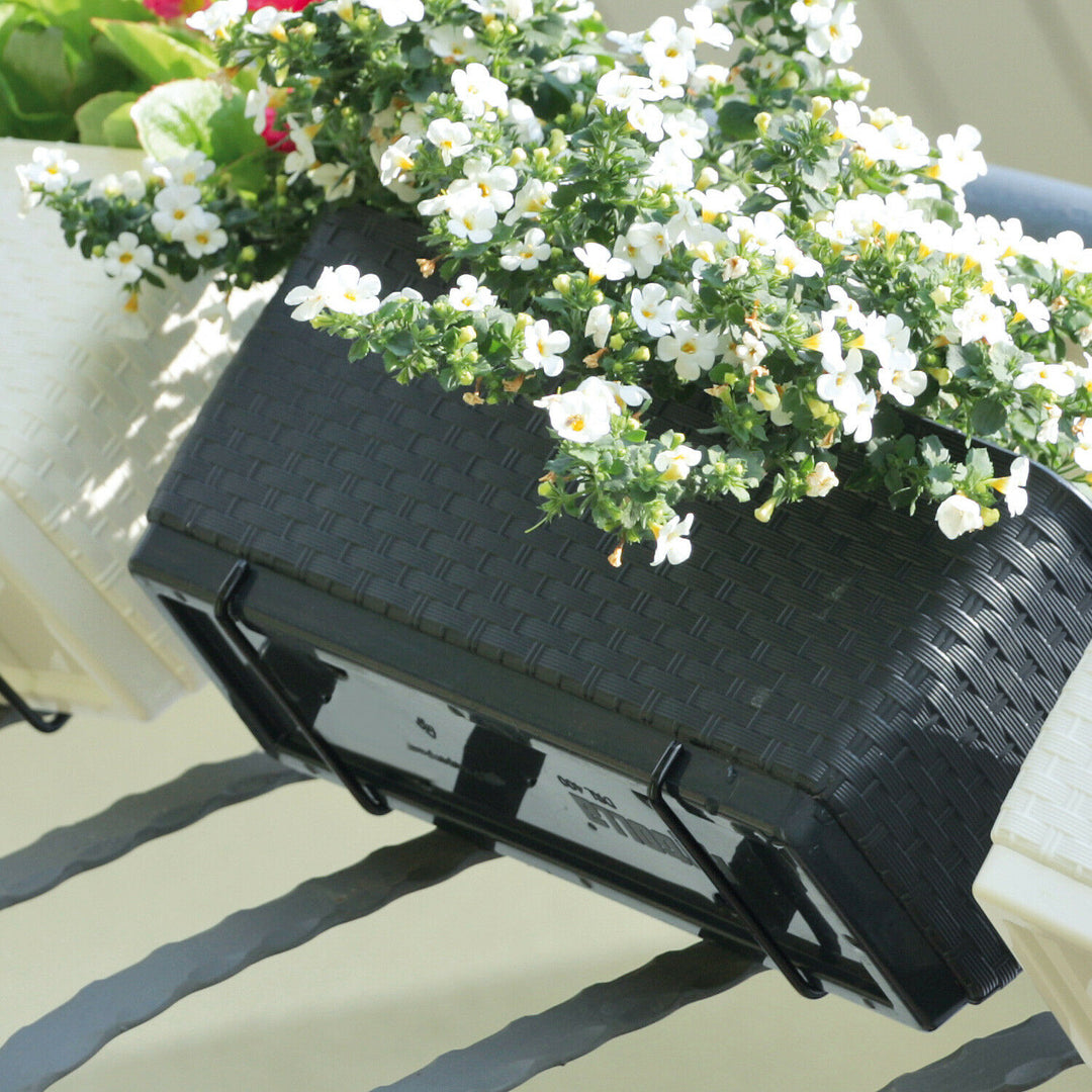 Rattan virágcserép horgokkal Ratolla DRL500PW umbra