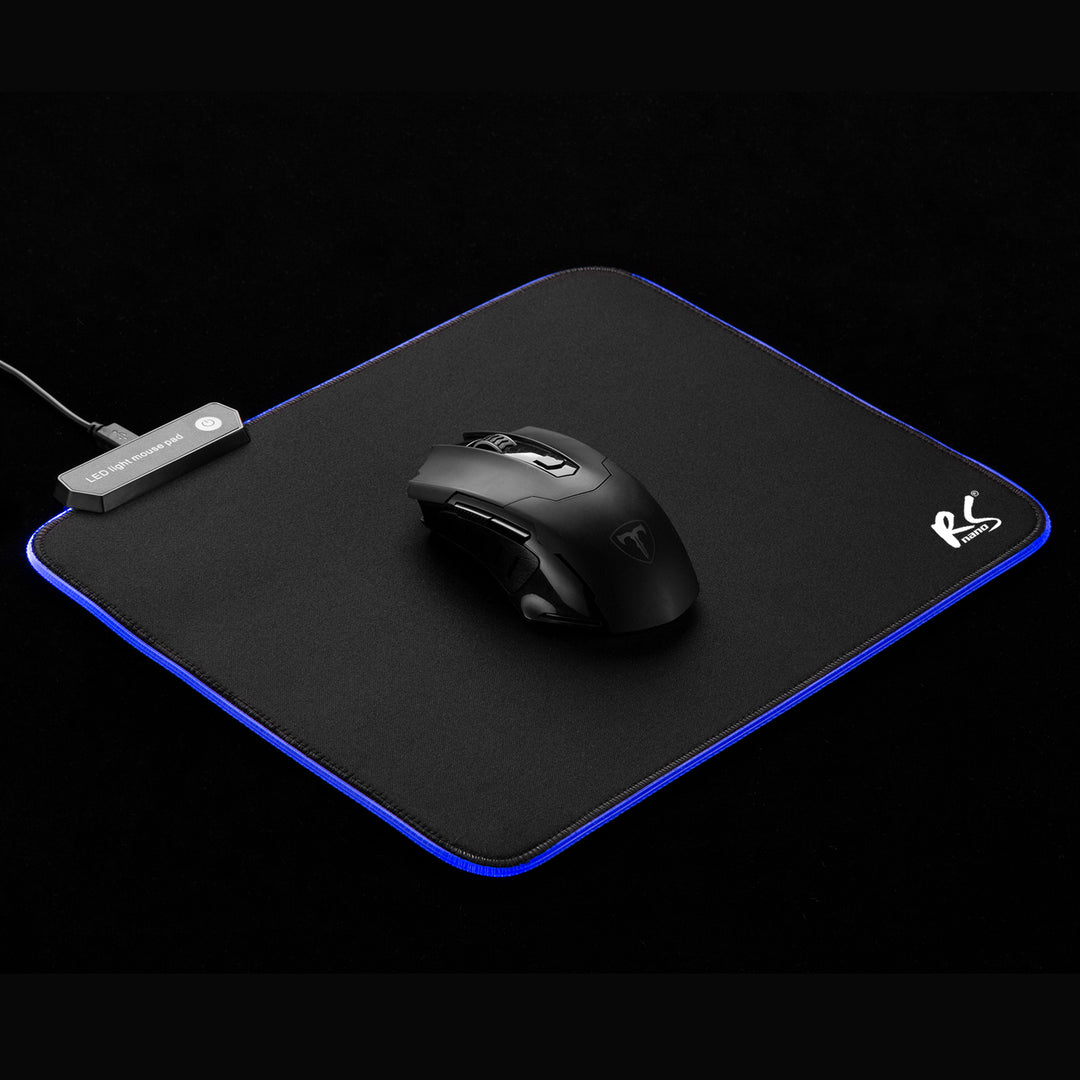 Játékos egérpad LED RGB megvilágítással NanoRS, 300x250x4mm, RS704