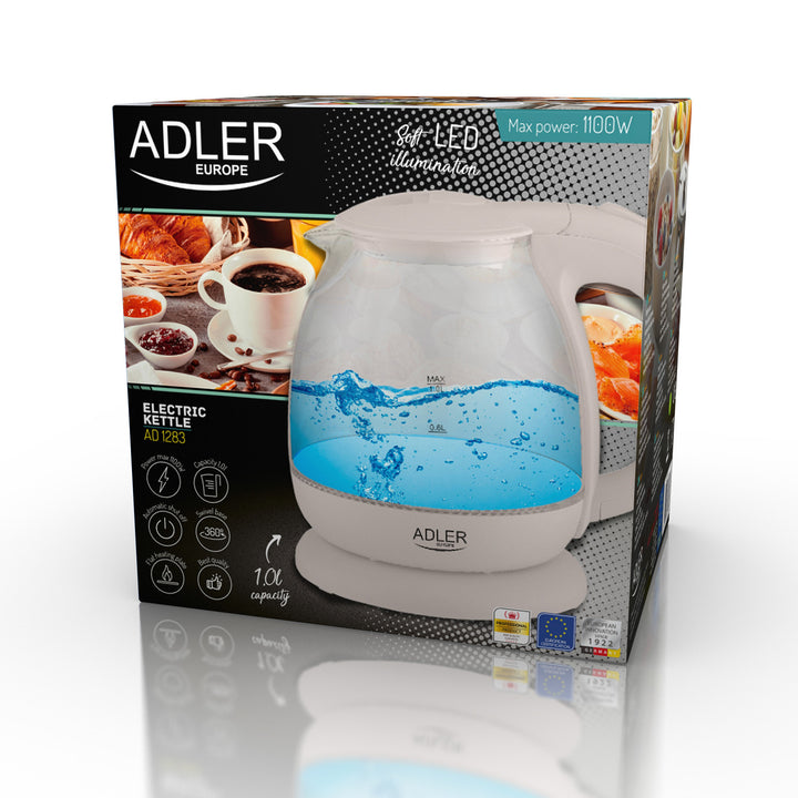 Adler AD 1283C Üvegforraló 1.0L, forgatható talpú, lapos aljjal