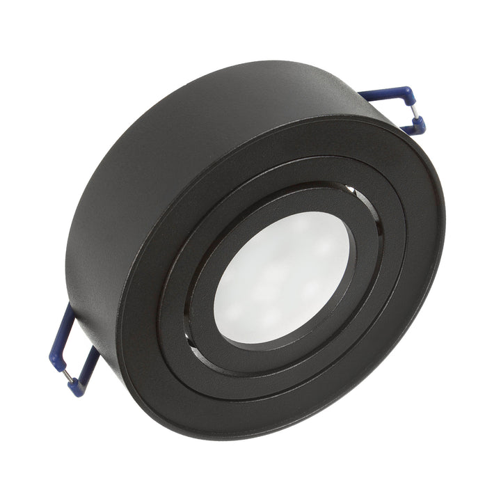 Maclean mennyezeti spotlámpa, MR16/GU10 fényforrásokhoz, fekete színű, 94x32mm, kerek, alumínium, MCE462 B