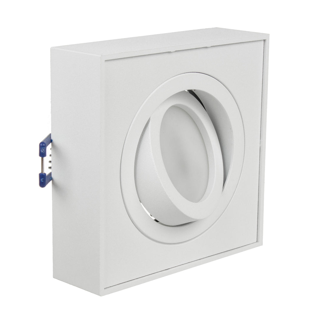 Maclean spot mennyezeti lámpatest, MR16/GU10 fényforrásokhoz, fehér, 94x94x32mm, négyzet alakú, alu, MCE464 W