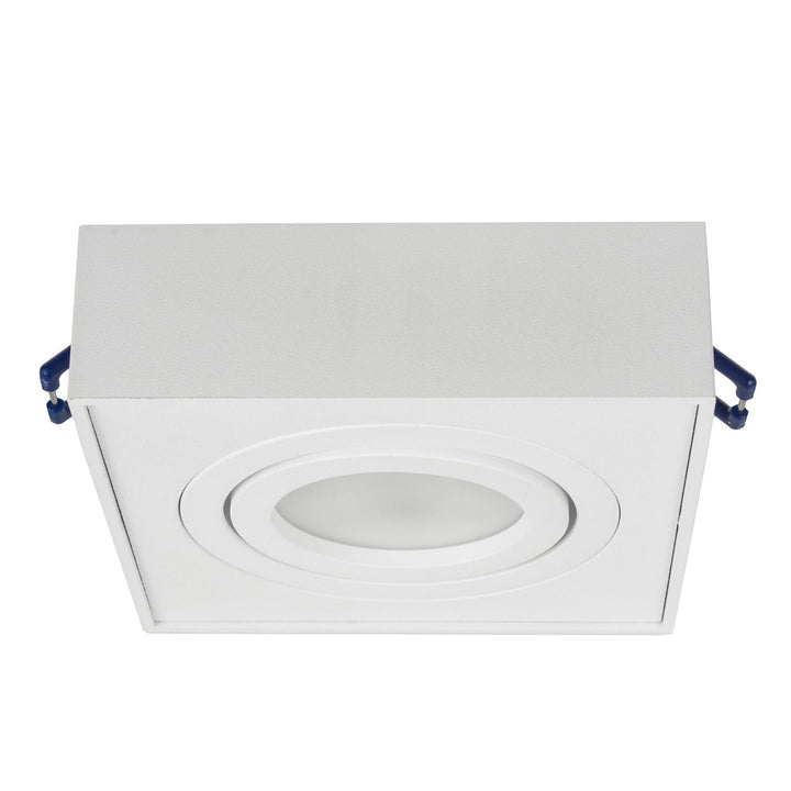 Maclean spot mennyezeti lámpatest, MR16/GU10 fényforrásokhoz, fehér, 94x94x32mm, négyzet alakú, alu, MCE464 W