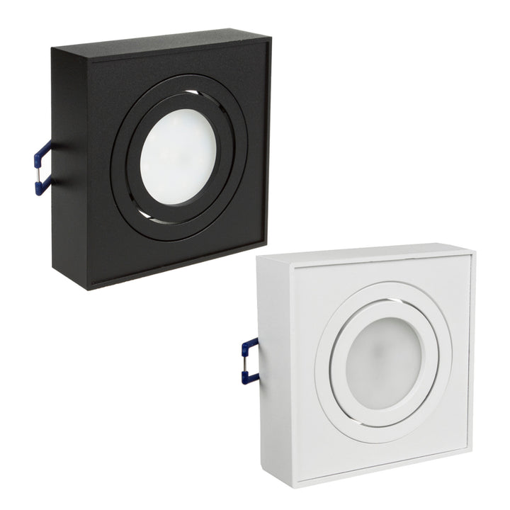 Maclean spot mennyezeti lámpatest, MR16/GU10 fényforrásokhoz, fehér, 94x94x32mm, négyzet alakú, alu, MCE464 W