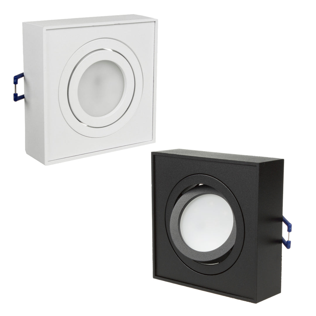 Maclean spot mennyezeti lámpatest, MR16/GU10 fényforrásokhoz, fehér, 94x94x32mm, négyzet alakú, alu, MCE464 W