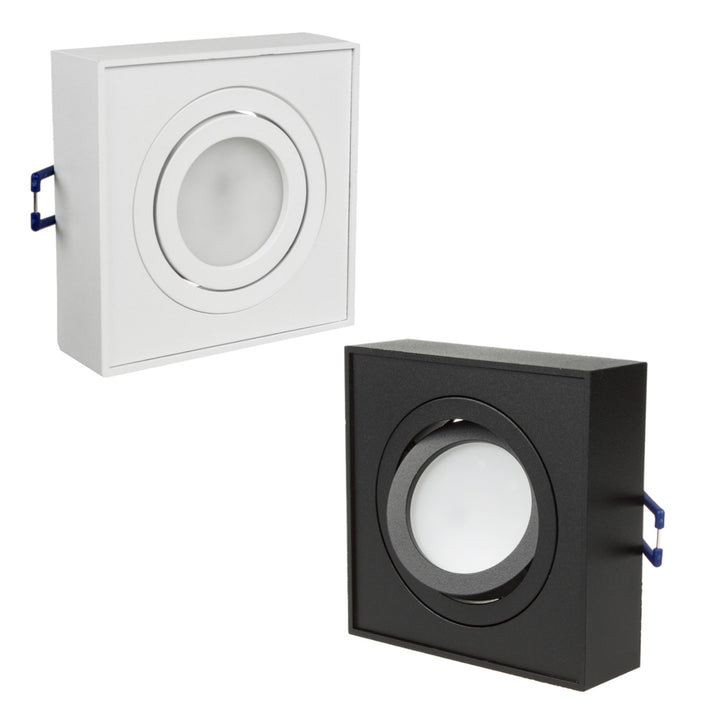 Maclean spot mennyezeti lámpatest, MR16/GU10 fényforrásokhoz, fehér, 94x94x32mm, négyzet alakú, alu, MCE464 W