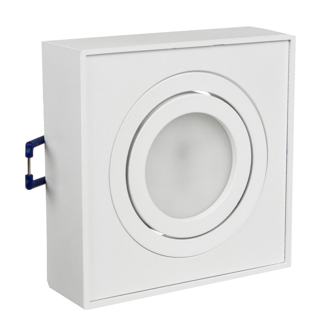 Maclean spot mennyezeti lámpatest, MR16/GU10 fényforrásokhoz, fehér, 94x94x32mm, négyzet alakú, alu, MCE464 W