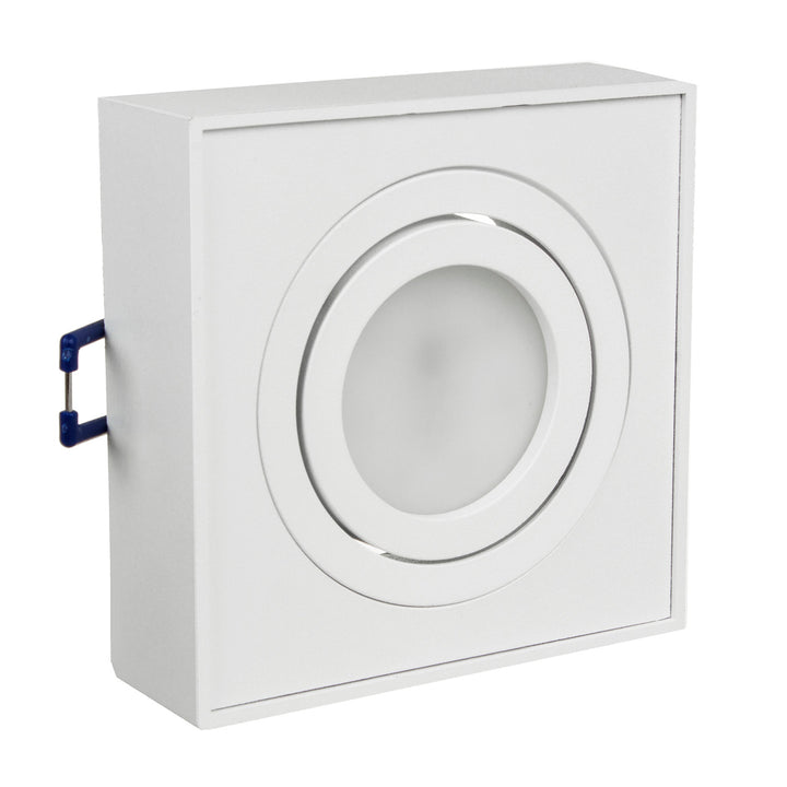 Maclean spot mennyezeti lámpatest, MR16/GU10 fényforrásokhoz, fehér, 94x94x32mm, négyzet alakú, alu, MCE464 W