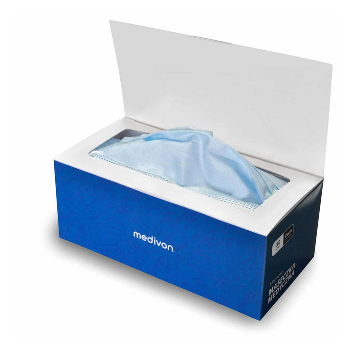 Medivon MDV-4420 II. típusú vírusellenes orvosi műtéti maszk, 3 rétegű, 50 db
