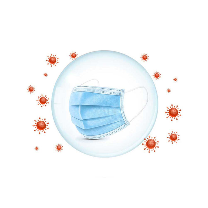 Medivon MDV-4420 II. típusú vírusellenes orvosi műtéti maszk, 3 rétegű, 50 db