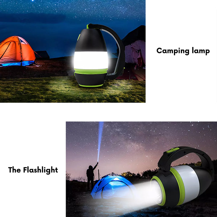 Maclean 3 az 1-ben LED lámpa, kemping, asztal, zseblámpa, 1W, 60-200lm, hideg fehér 6000K, 18650 1500mAh, powerbank funkció MCE298