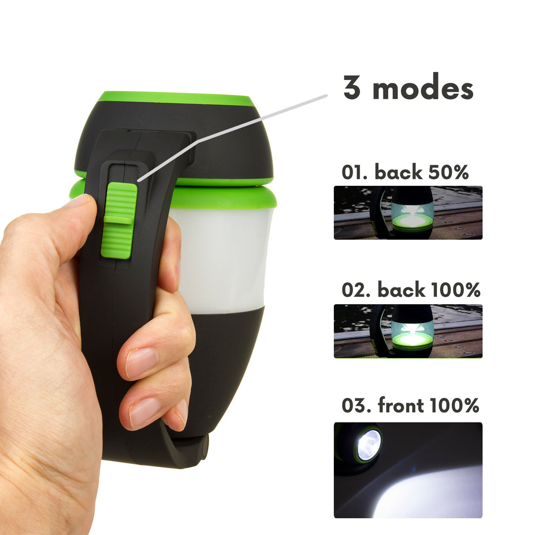 Maclean 3 az 1-ben LED lámpa, kemping, asztal, zseblámpa, 1W, 60-200lm, hideg fehér 6000K, 18650 1500mAh, powerbank funkció MCE298