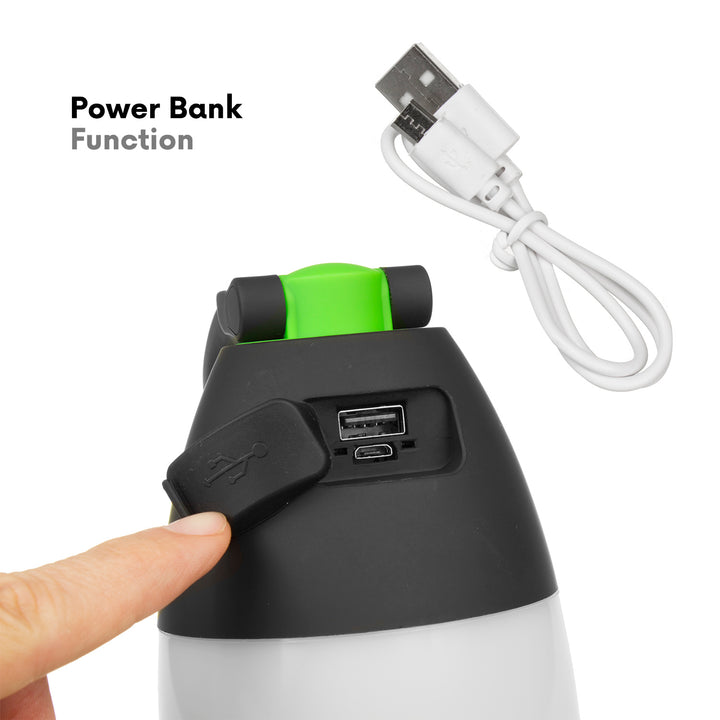 Maclean 3 az 1-ben LED lámpa, kemping, asztal, zseblámpa, 1W, 60-200lm, hideg fehér 6000K, 18650 1500mAh, powerbank funkció MCE298