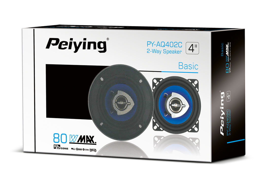 Autós hangsugárzók PY-AQ402C 10cm 80W Peiying rácsok