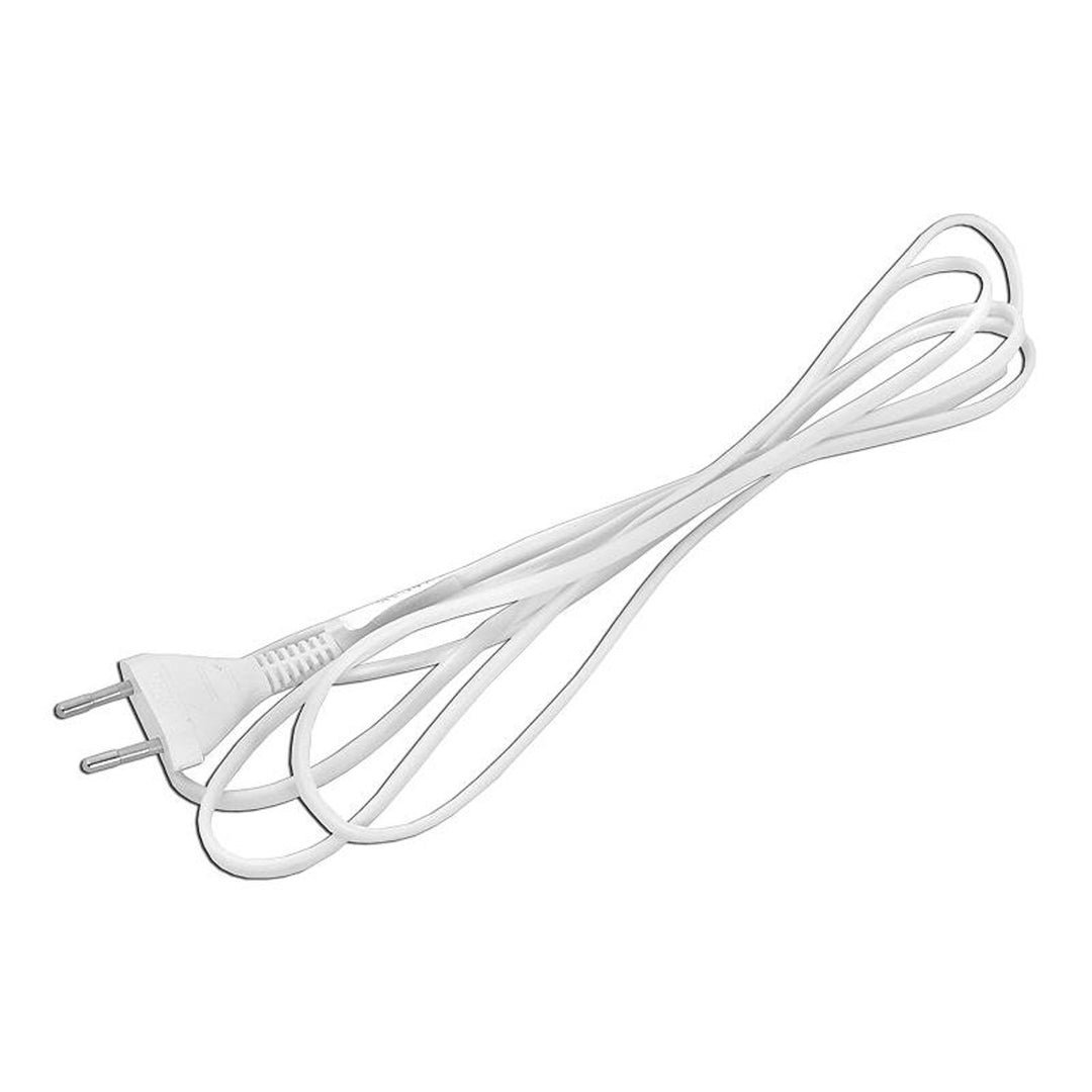 Tápkábel 2x 0.5mm 2m vég nélkül fehér LXAC16