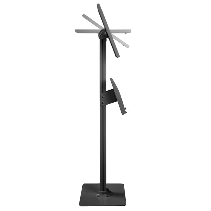 Maclean táblagép reklámállvány, padlóra szerelhető, rögzítővel, fekete, iPad Pro (Gen 3), 12,9", MC-867 B