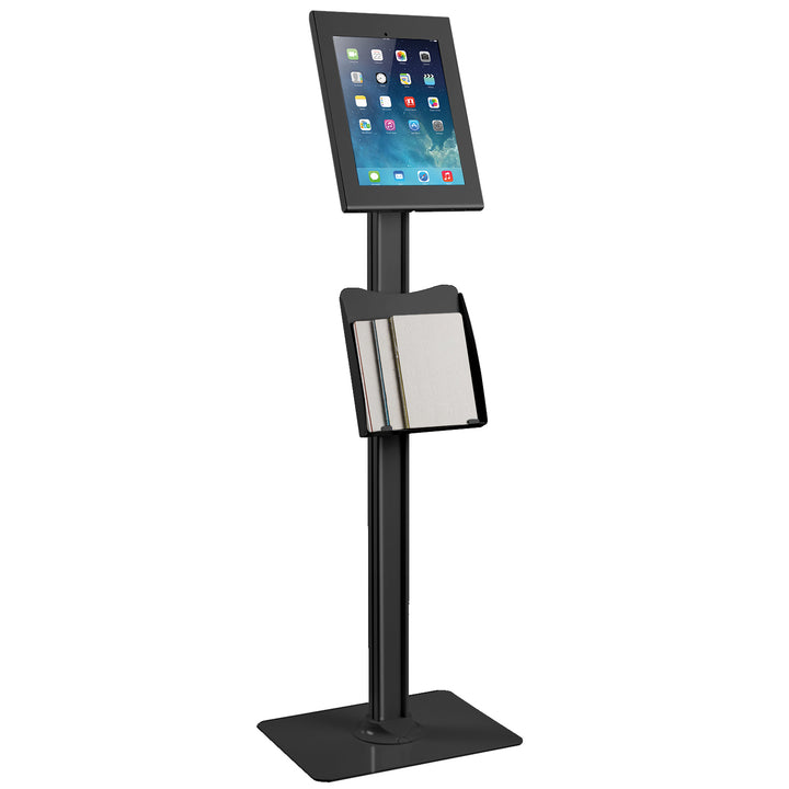 Maclean táblagép reklámállvány, padlóra szerelhető, rögzítővel, fekete, iPad Pro (Gen 3), 12,9", MC-867 B
