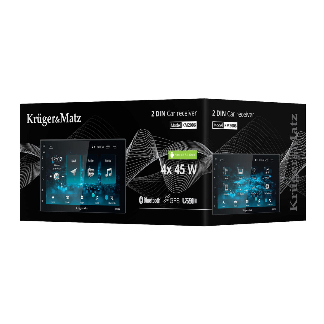 Autórádió Kruger&Matz KM2006 7"-os képernyő, Android 10 rendszer