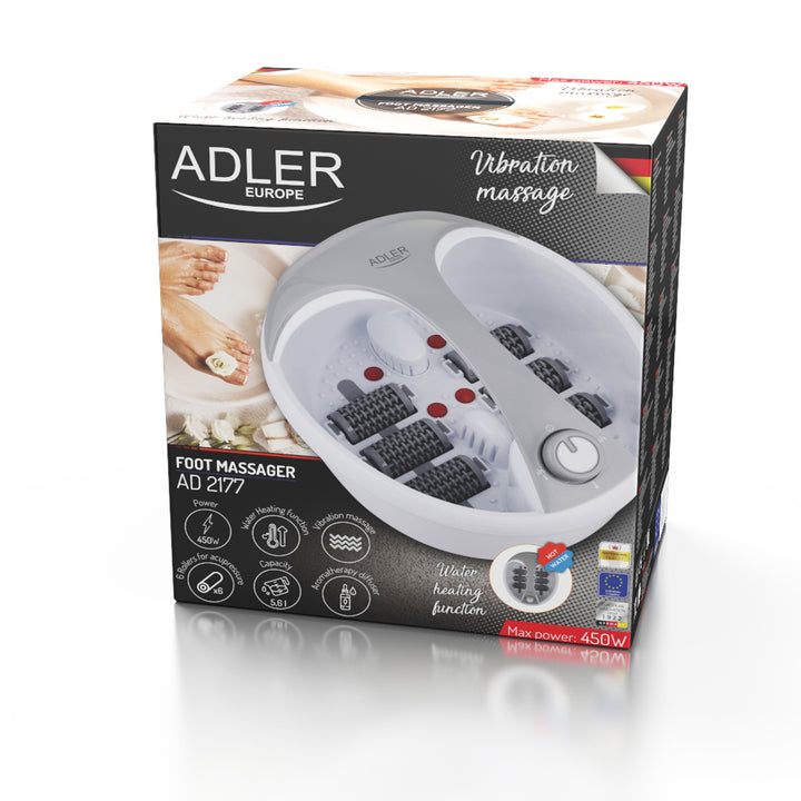 Adler AD 2177 multifunkciós lábmasszírozó fogantyúval