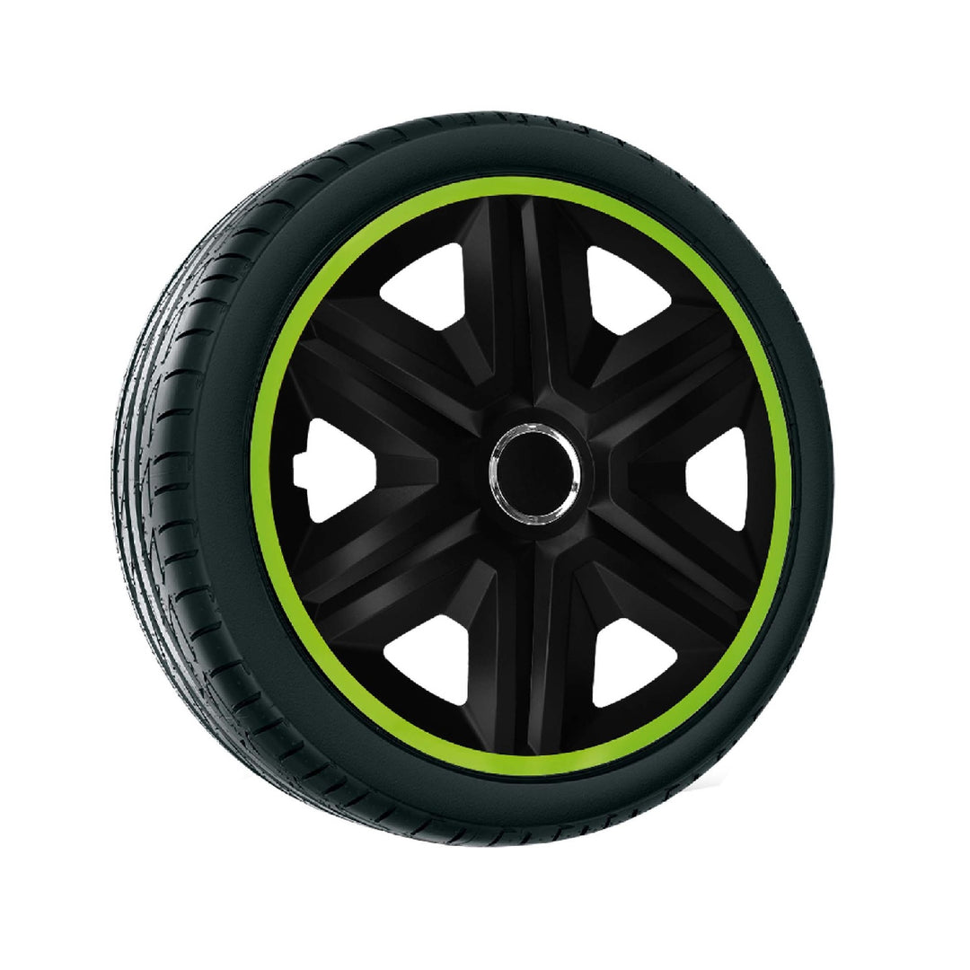Univerzális dísztárcsa 15" NRM Fast Lux zöld 4 db