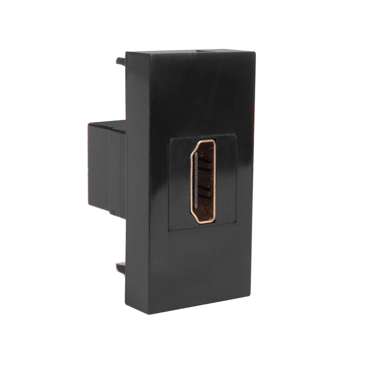 Maclean HDMI fali aljzat, szimpla, fekete, MCE720B