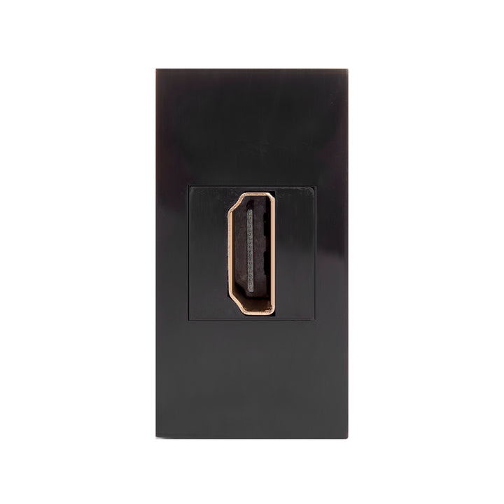 Maclean HDMI fali aljzat, szimpla, fekete, MCE720B