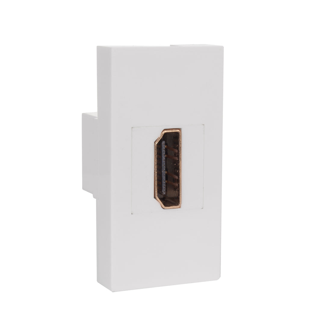 Maclean HDMI fali aljzat, szimpla, fehér, MCE720W