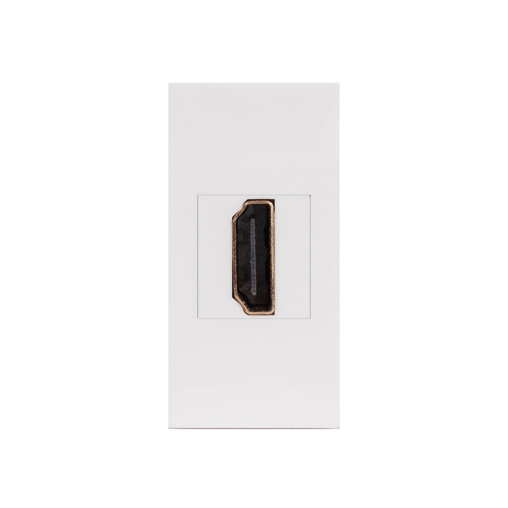 Maclean HDMI fali aljzat, szimpla, fehér, MCE720W