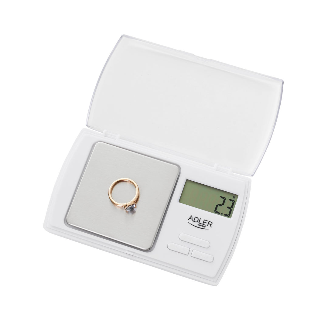Adler AD 3161 precíziós mérleg tiszta LCD kijelzővel