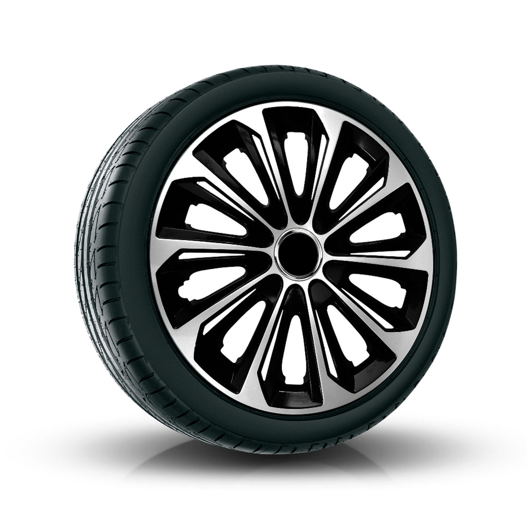 Sapkák 16" NRM EXTRA STRONG SILVER BLACK ezüst és fekete 4 db.