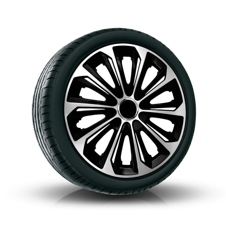 Sapkák 16" NRM EXTRA STRONG SILVER BLACK ezüst és fekete 4 db.