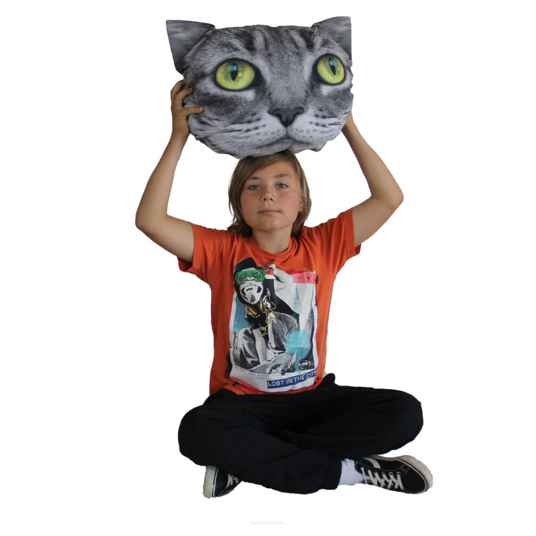 Bertoni díszpárna Cat Lolek 30x45 cm, bársony, macska mintás, antiallergén betéttel