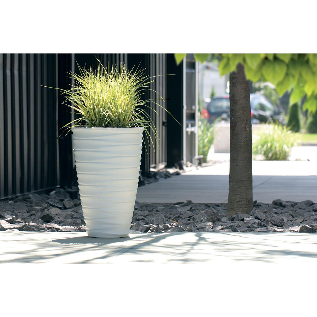 Prosperplast Freze kerek virágcserép betéttel DBFE300-S449 fehér