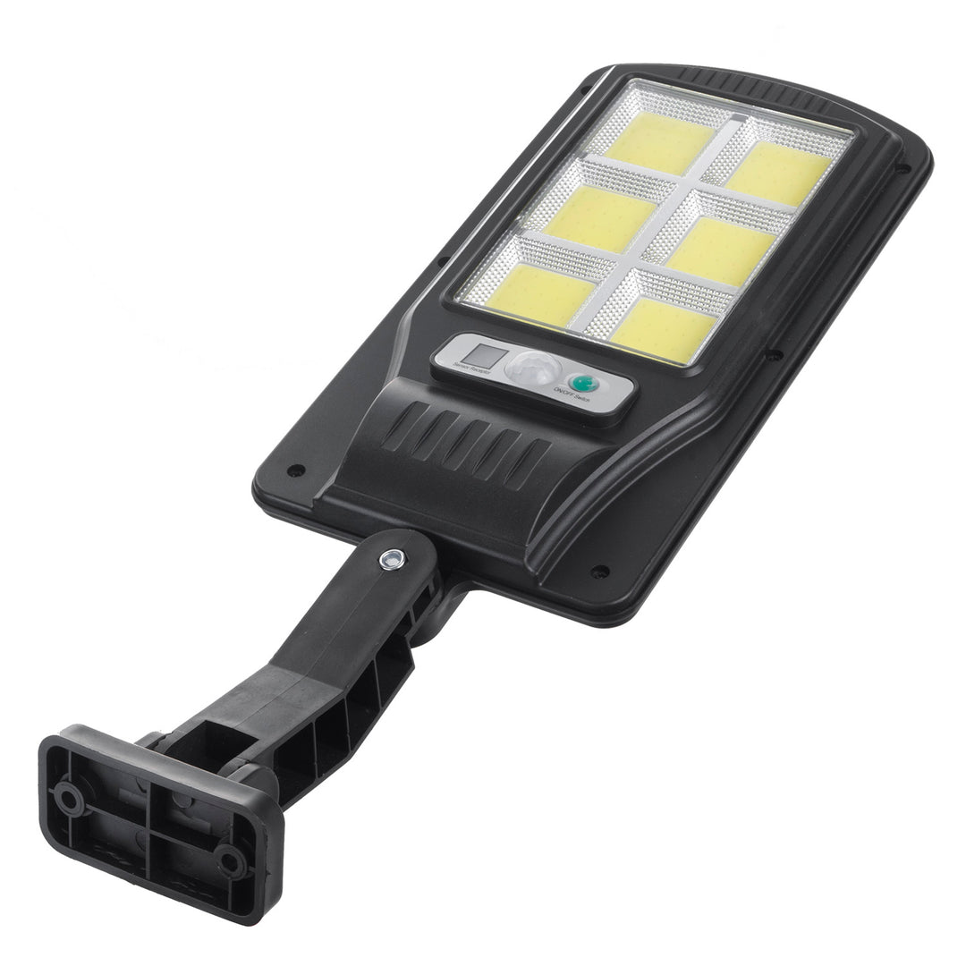 Napelemes LED utcai lámpa mozgásérzékelővel és távirányítóval Maclean IP54, 4W, 400lm, 6500K, Li-ion 1200 mAh, 3 üzemmód MCE446