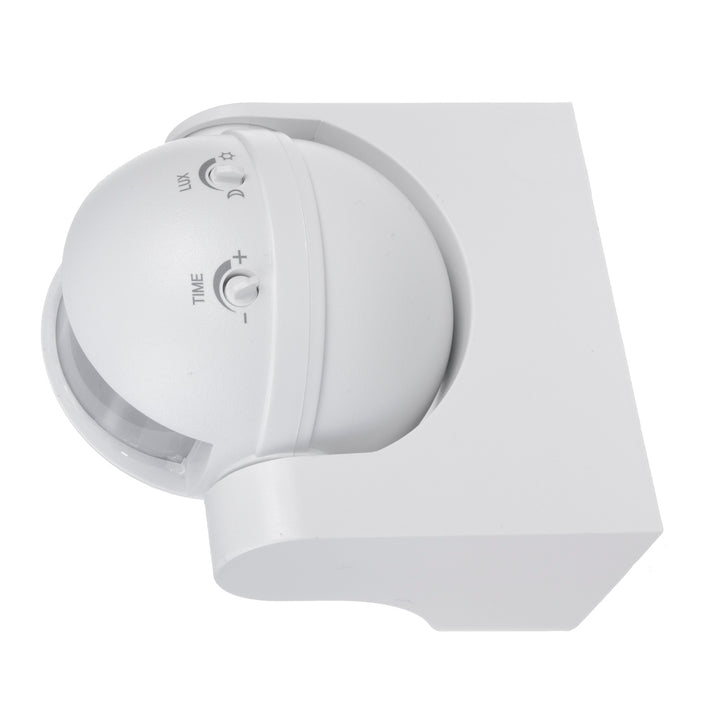 Maclean PIR mozgásérzékelő, infravörös, IP44, fehér, hatótávolság 12m, max. terhelés 800/1200W, MCE358 W