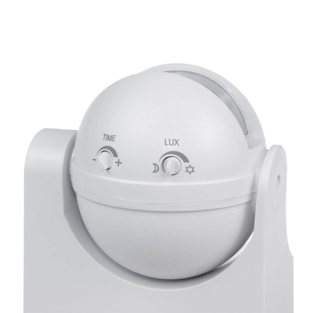 Maclean PIR mozgásérzékelő, infravörös, IP44, fehér, hatótávolság 12m, max. terhelés 800/1200W, MCE358 W