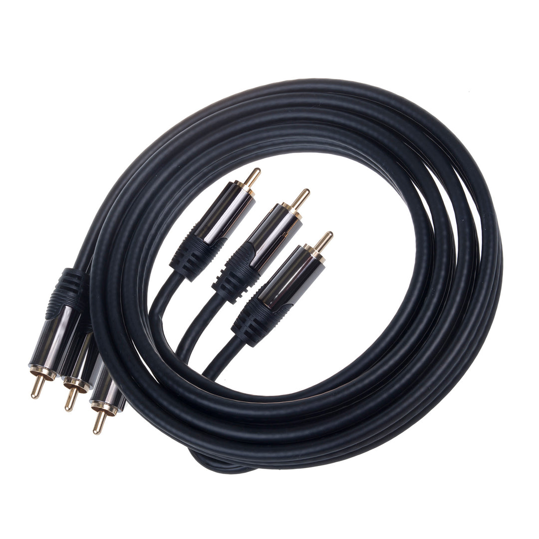 CINCH 3x RCA - 3x RCA 1,5m AB-COM HQ kiváló minőségű kábel