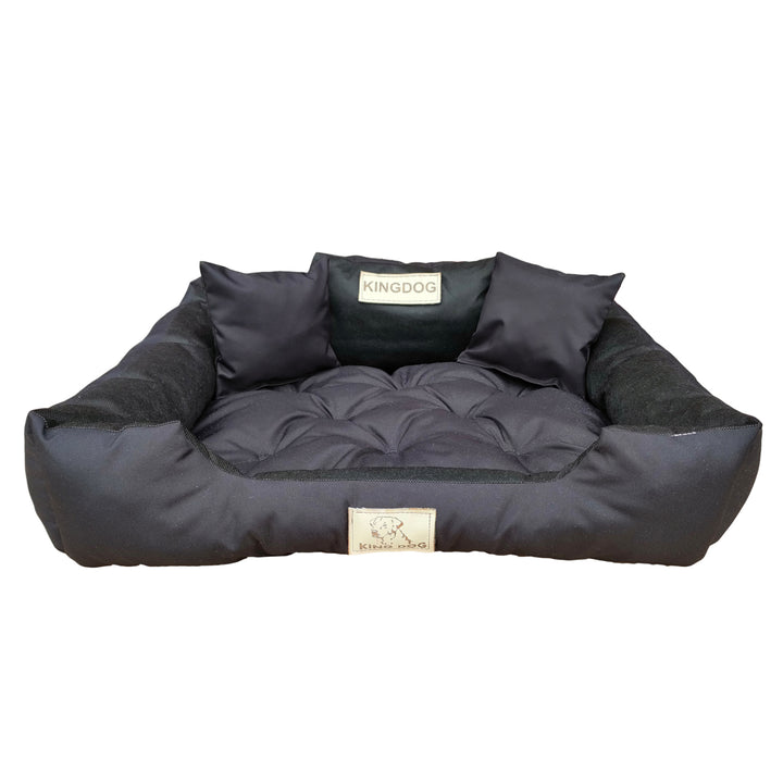 Nagy kutya, macska ágy 75 x 65 Fekete- Kingdog méret M