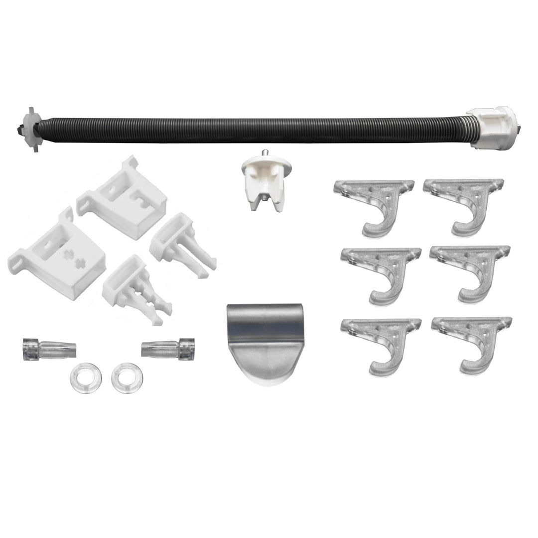 Teljes készlet horog- és hurkapántos redőnyhöz, beleértve a rugót is