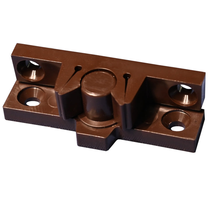 Kilincs - retesz szúnyoghálós ajtókhoz - barna ( csomag - 10 db )