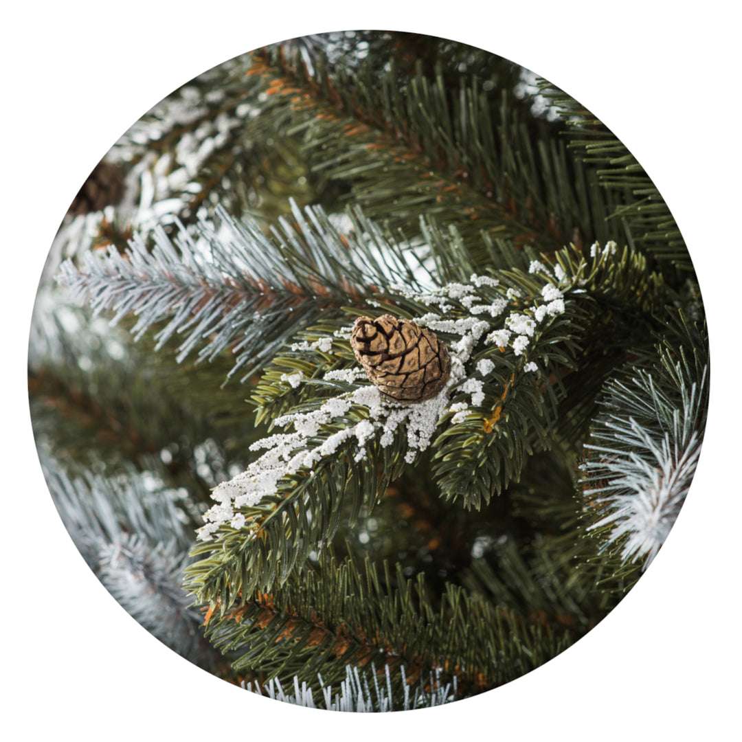 Prémium PVC karácsonyfa Hóval borított lucfenyő PE 250 ággal